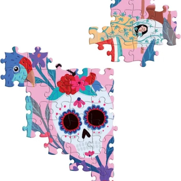 EUC [eeBoo] Viva La Vida Puzzle <1000 Piece & Love> Frida Kahlo Jigsaw + Poster - Picture 12 of 16